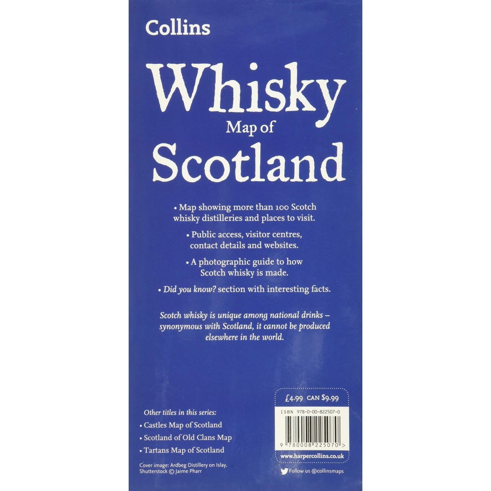 Whisky Map of Scotland Collins